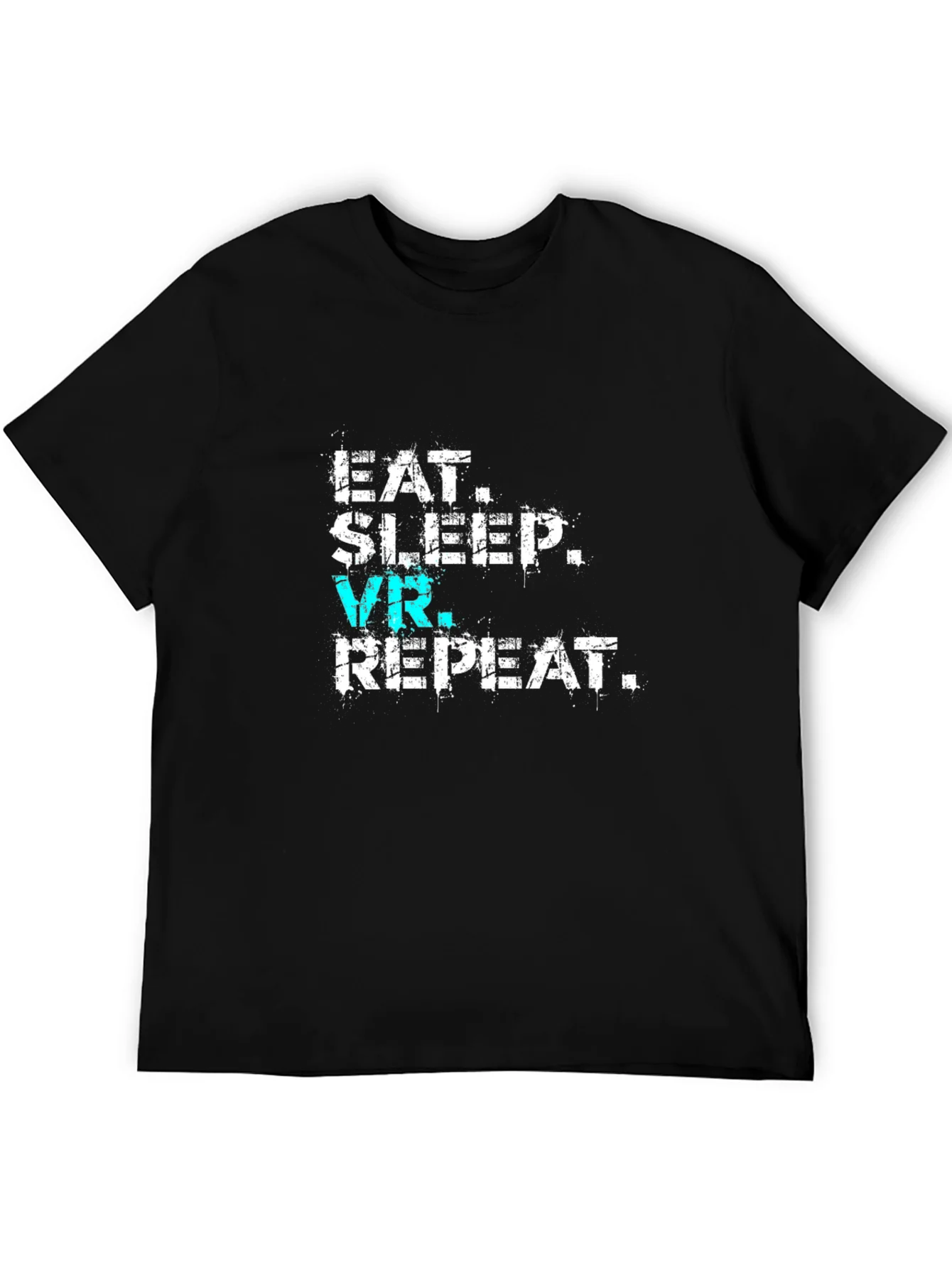 Eat Sleep VR Repeat Black T-Shirt