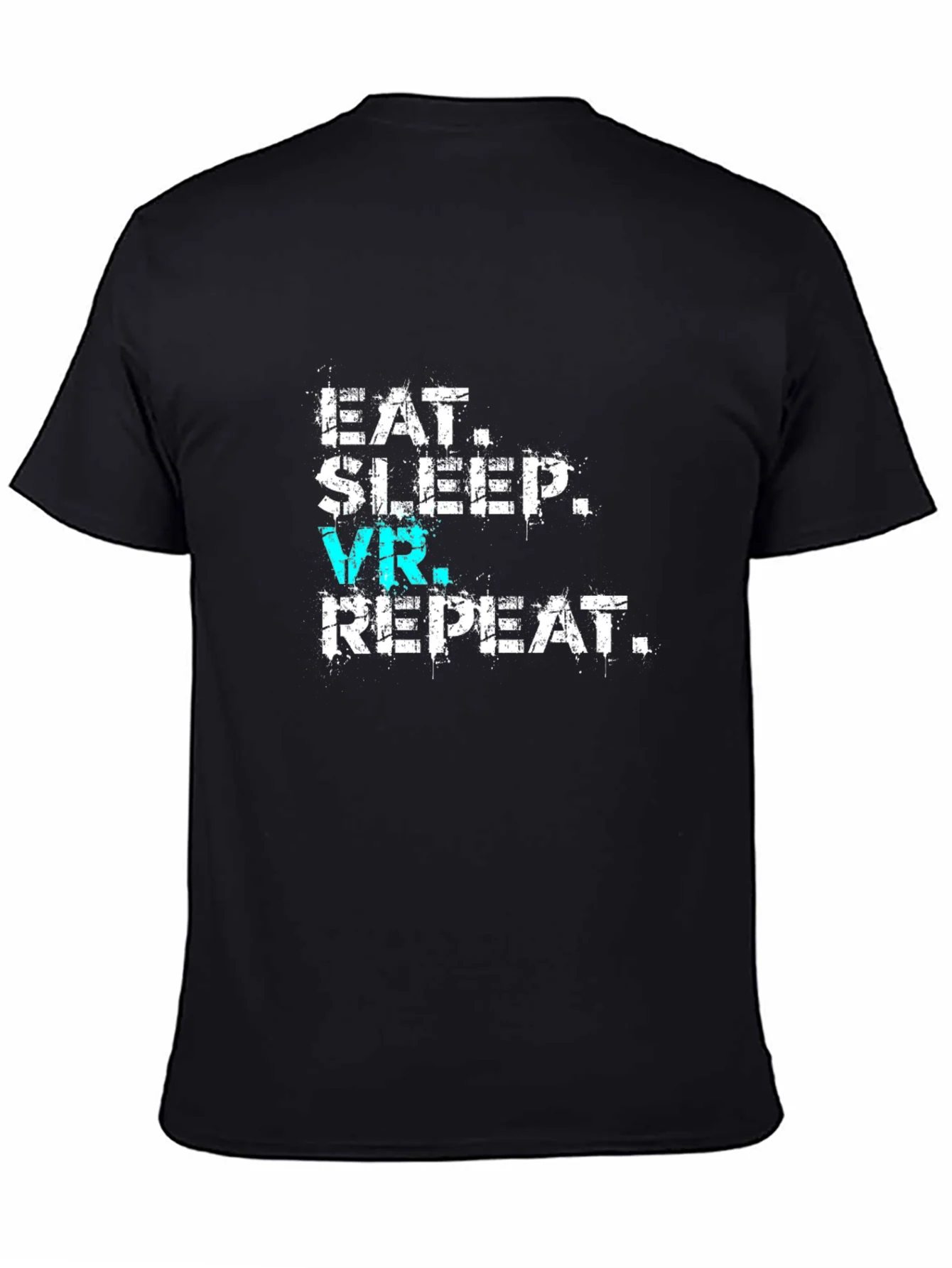 Eat Sleep VR Repeat Black T-Shirt