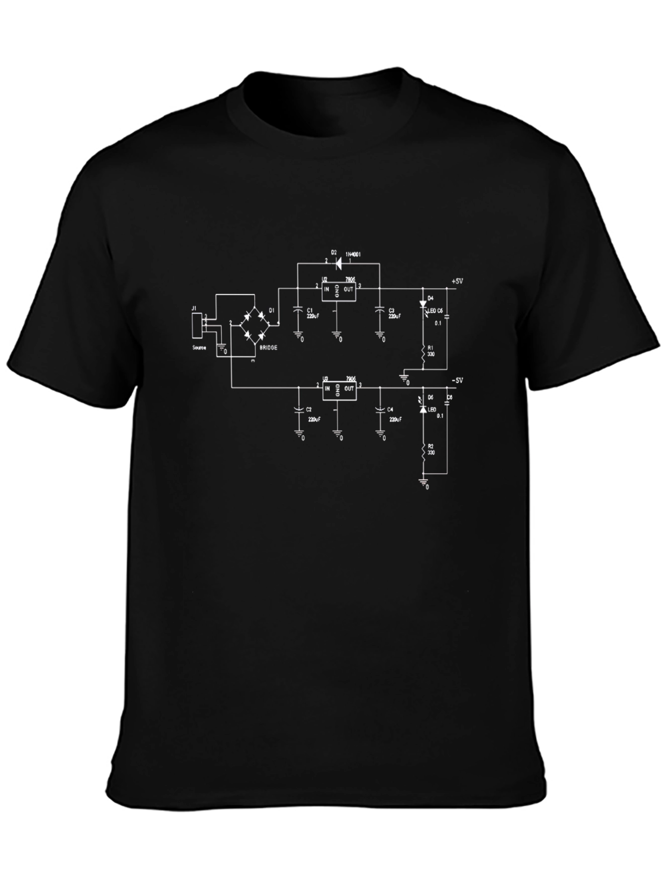 Circuit Diagram Graphic Tee - Geek Chic T-Shirt