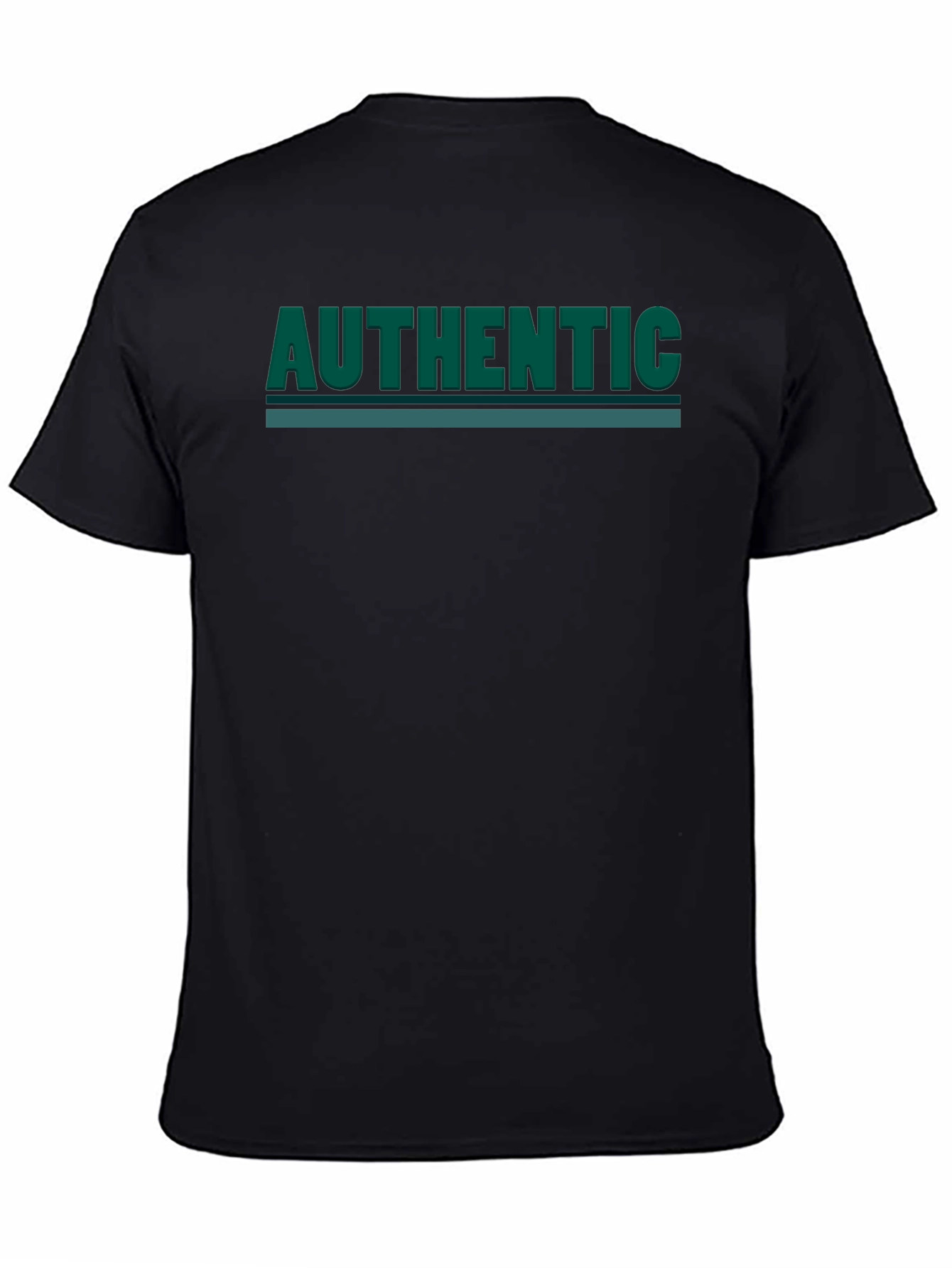 Authentic Graphic Print Tee - Black