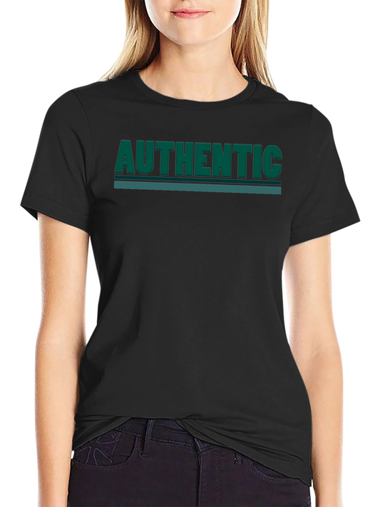 Authentic Graphic Print Tee - Black