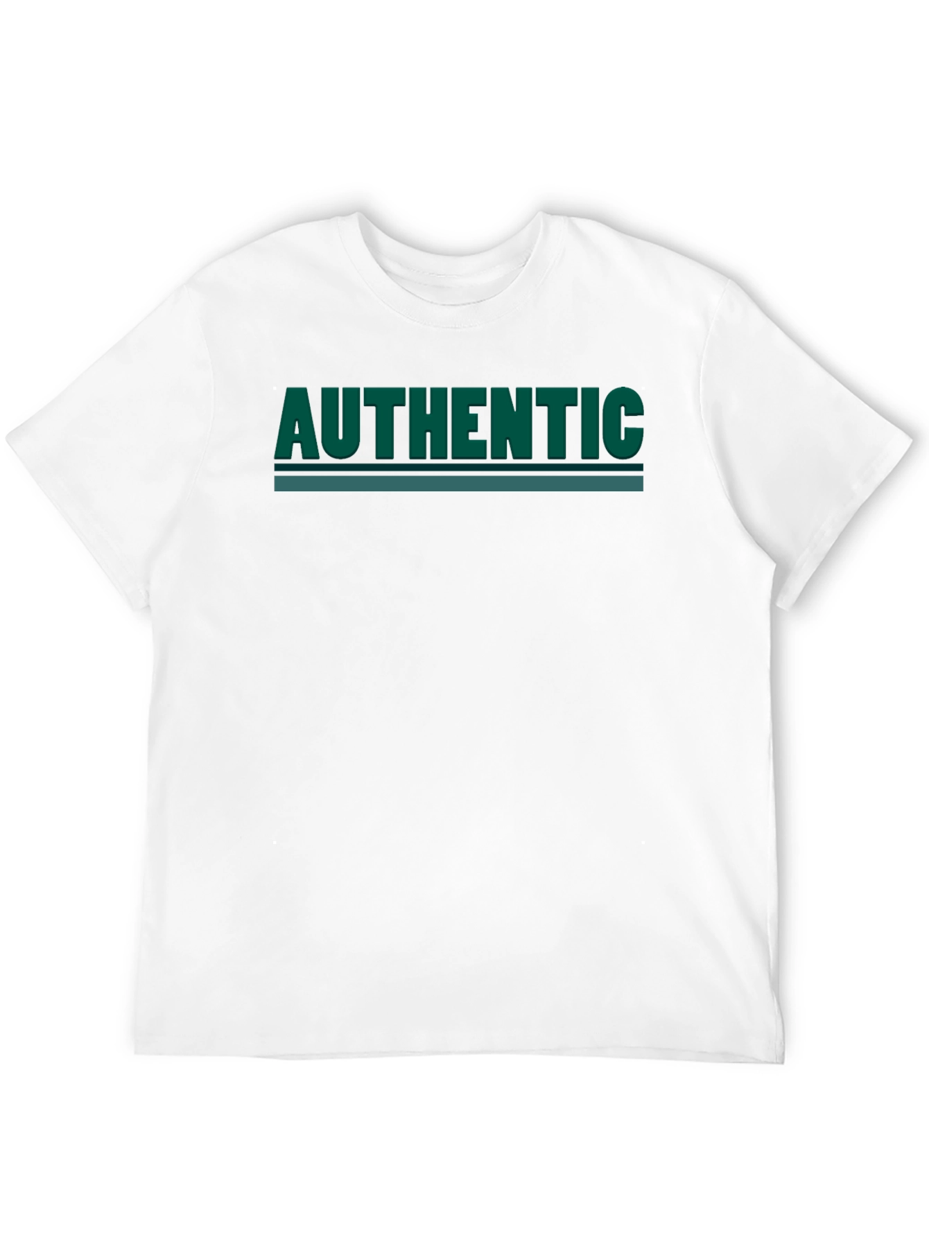 Authentic Graphic Print Tee - Black