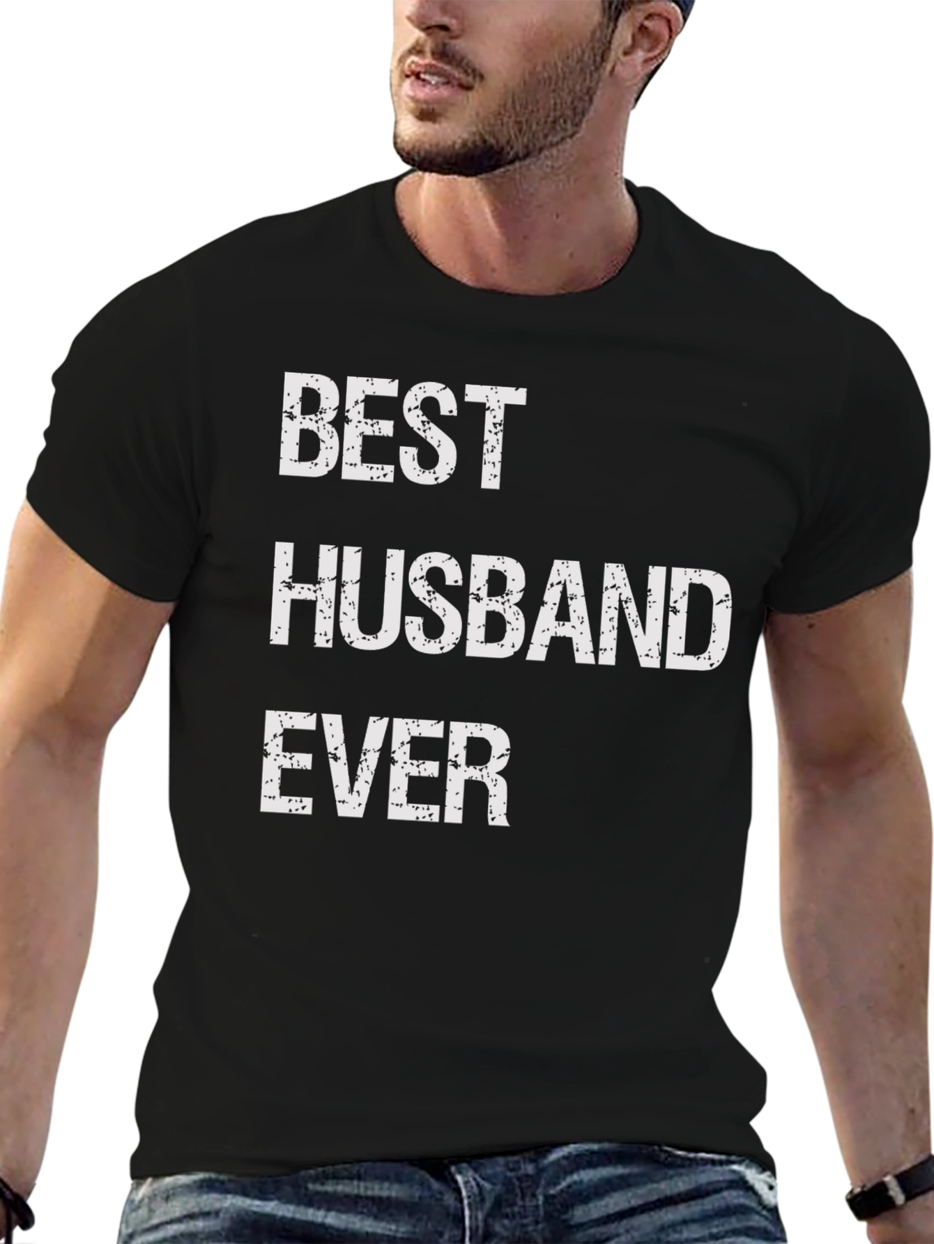 Best Husband Ever Mens Black Graphic T-Shirt
