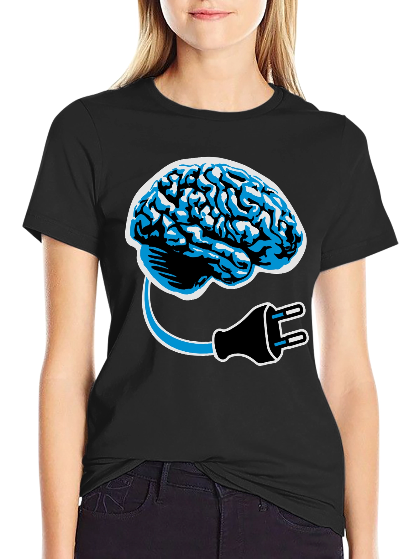 Brain Power T-Shirt - Plug Into Genius!