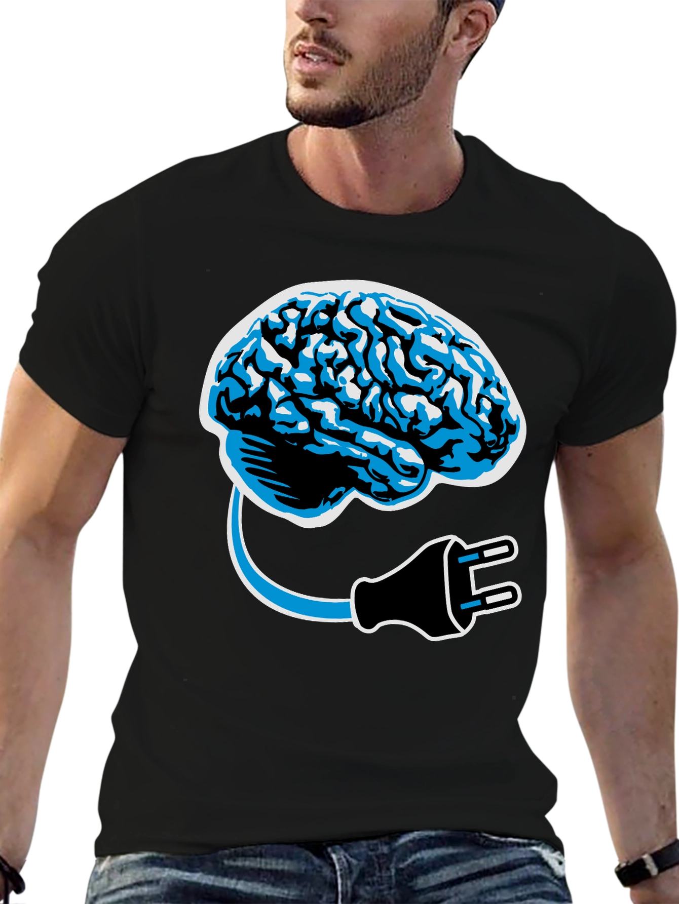 Brain Power T-Shirt - Plug Into Genius!