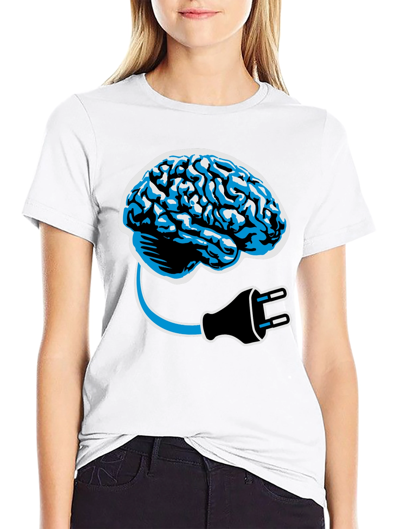 Brain Power T-Shirt - Plug Into Genius!