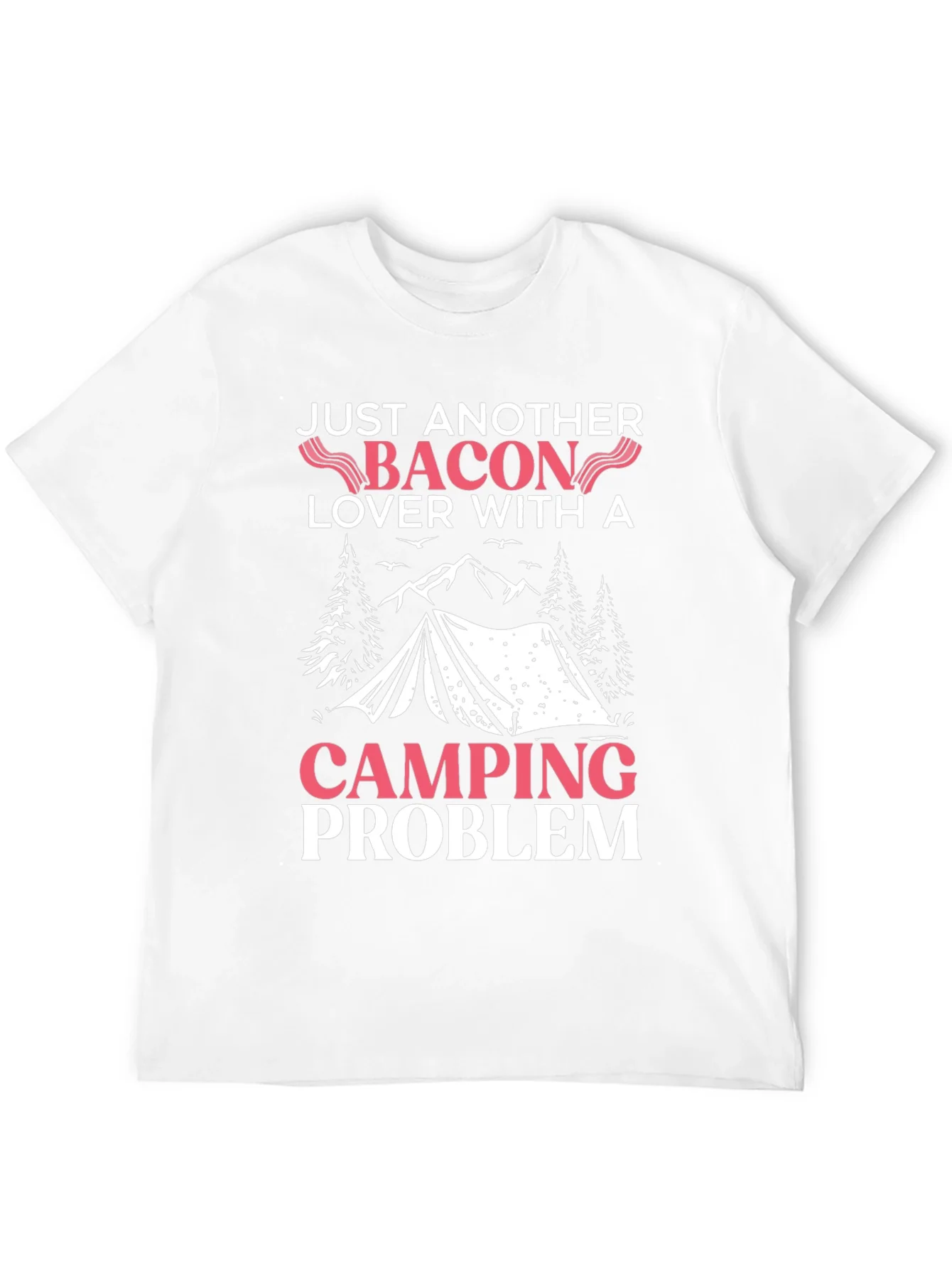 Bacon & Camping Lover T-Shirt - Funny Graphic Tee