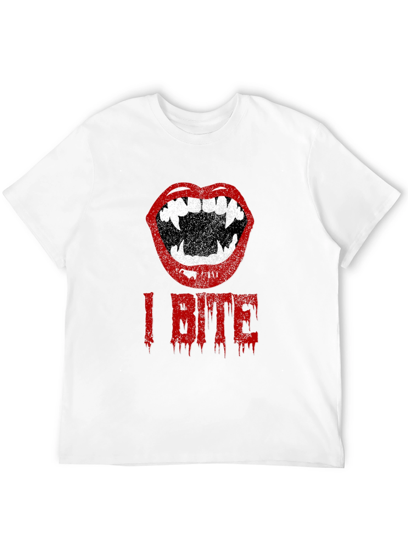 I Bite Vampire Lips Halloween T-Shirt
