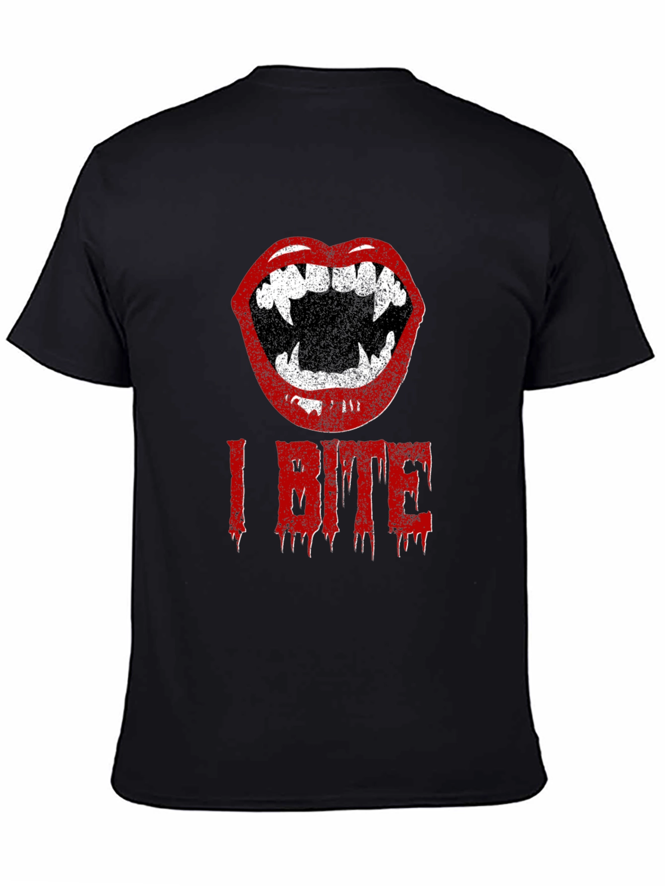 I Bite Vampire Lips Halloween T-Shirt