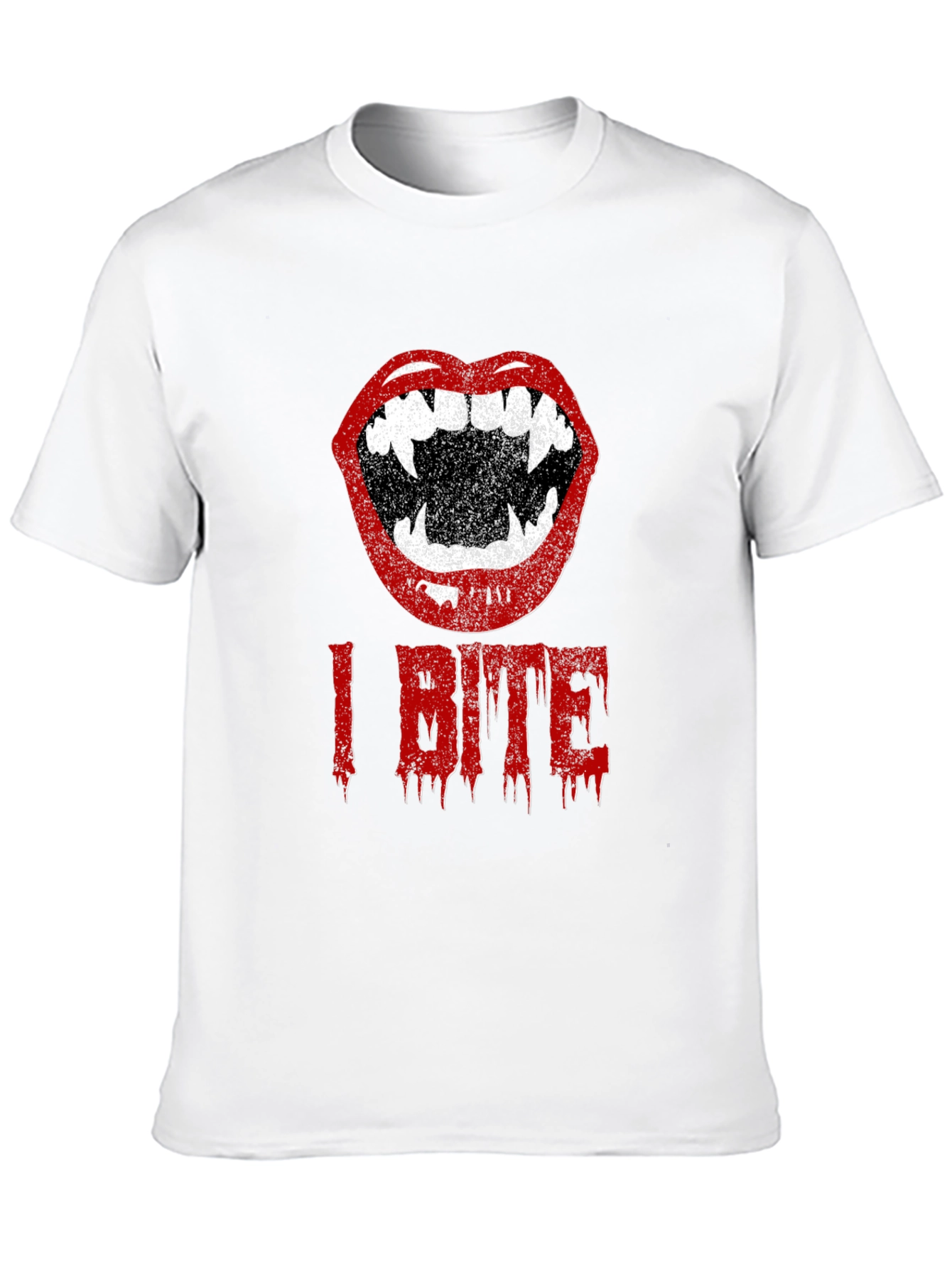 I Bite Vampire Lips Halloween T-Shirt
