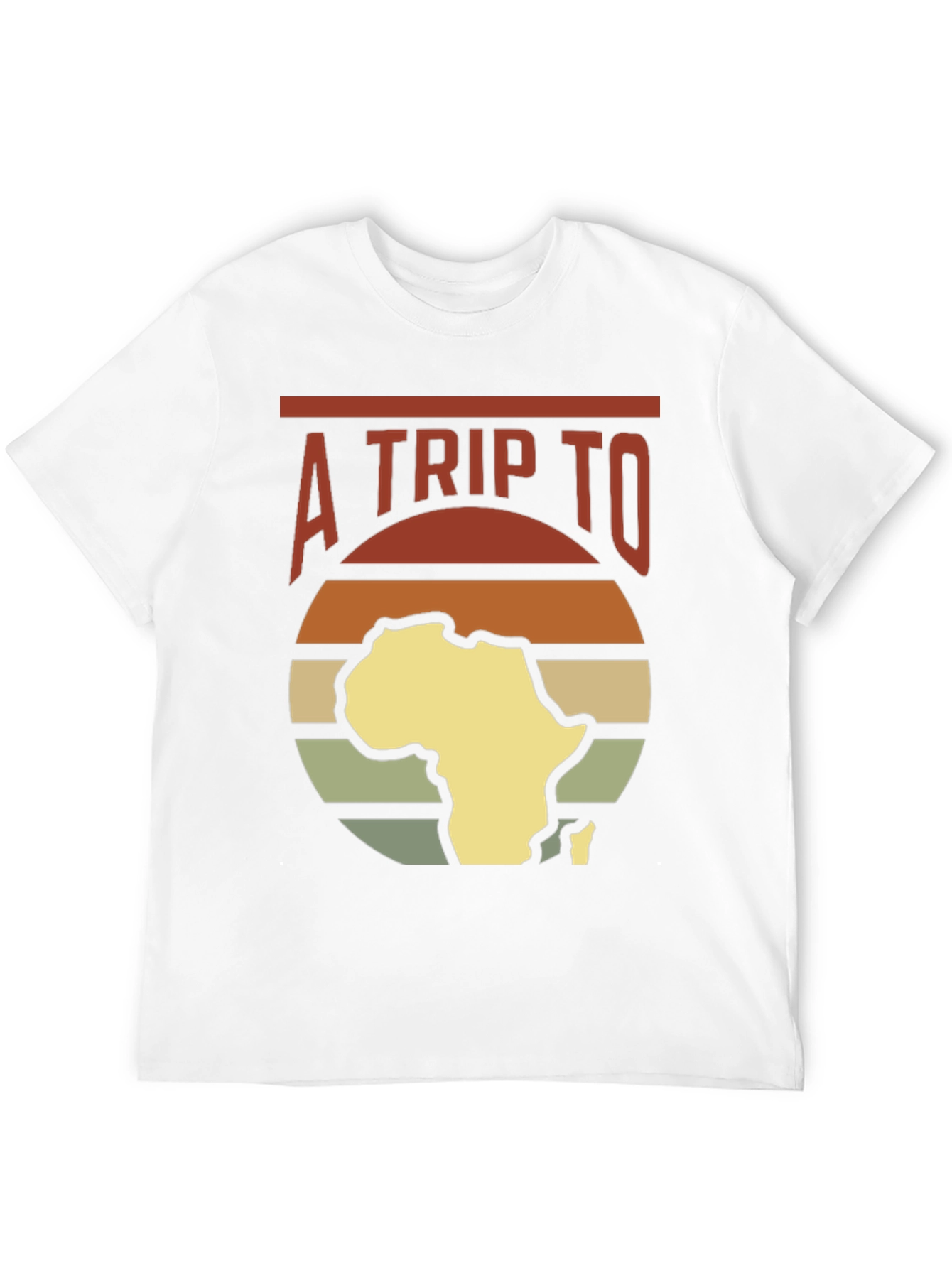 A Trip To Africa T-Shirt Black Graphic Tee