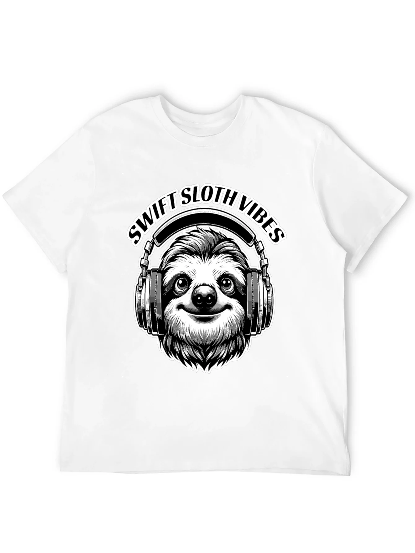 Swift Sloth Vibes Black T-Shirt