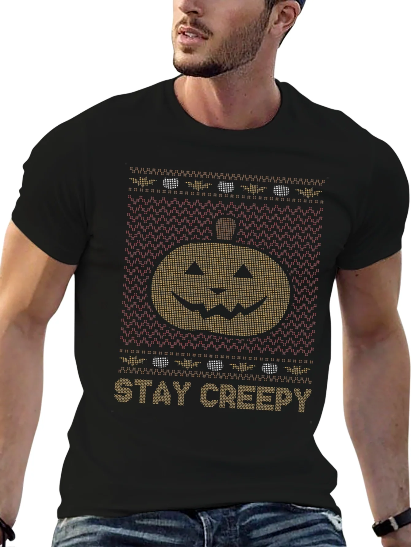 Stay Creepy Halloween Pumpkin T-Shirt