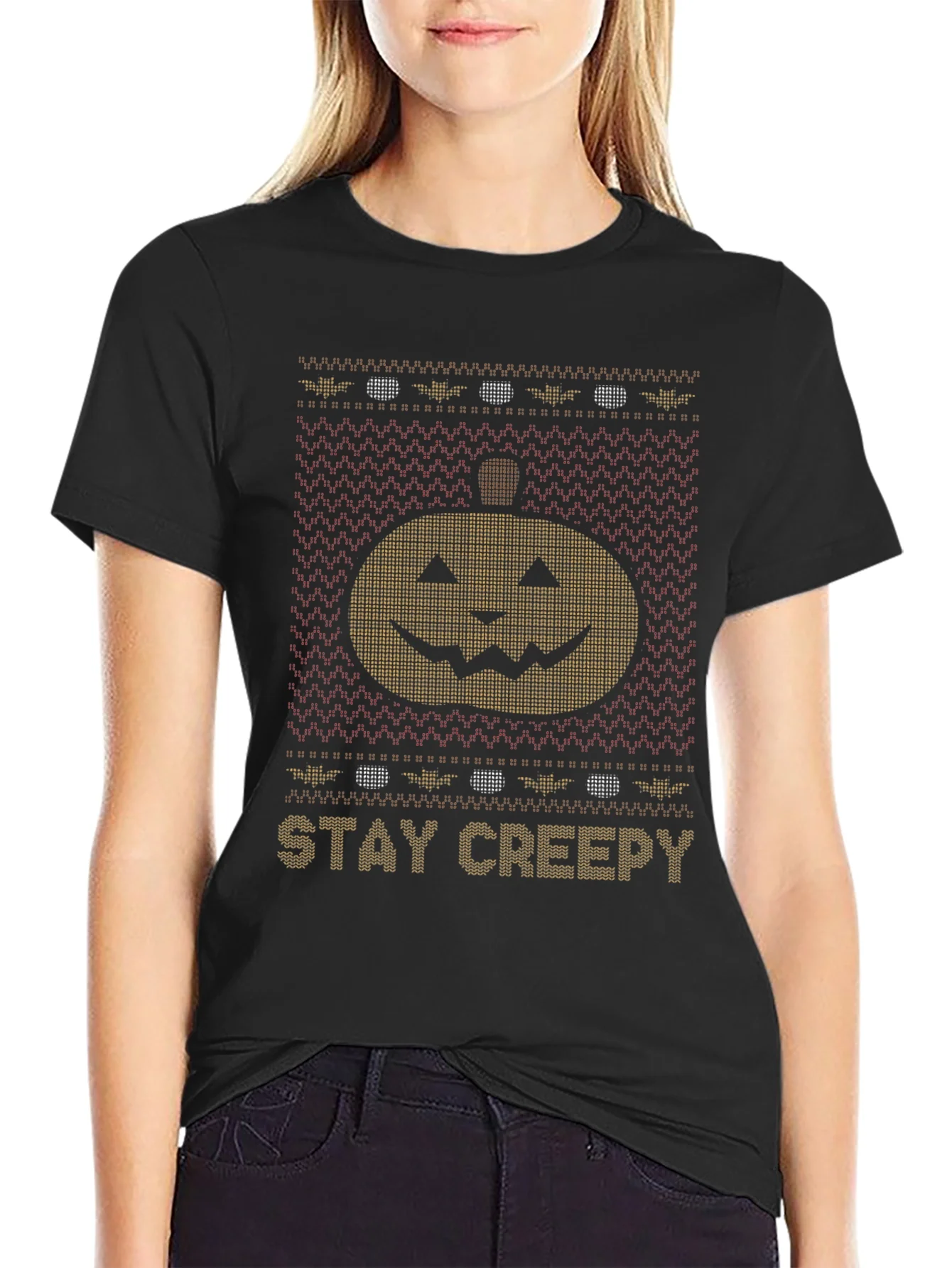 Stay Creepy Halloween Pumpkin T-Shirt