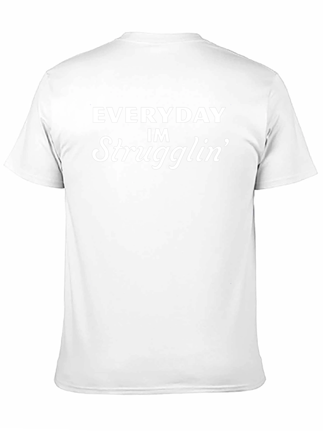 Everyday Im Strugglin Black Graphic T-Shirt
