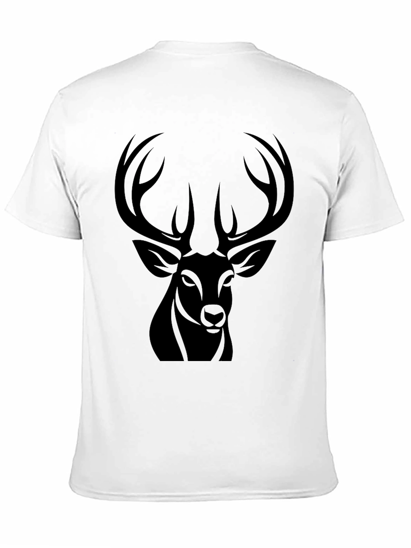 Black Deer Graphic Tee - Mens Casual Fashion