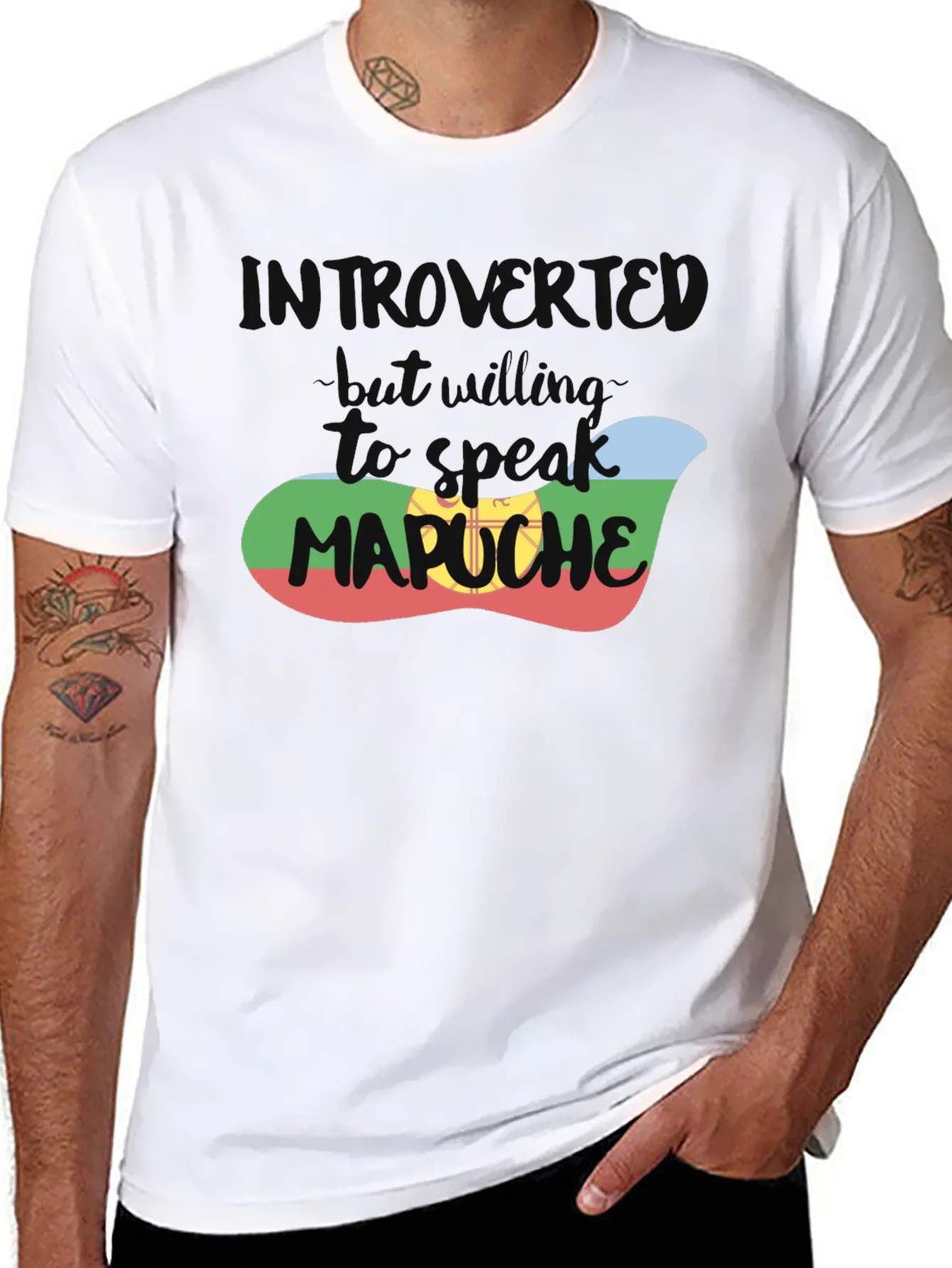Introvert T-Shirt - But Will Talk Mapuche
