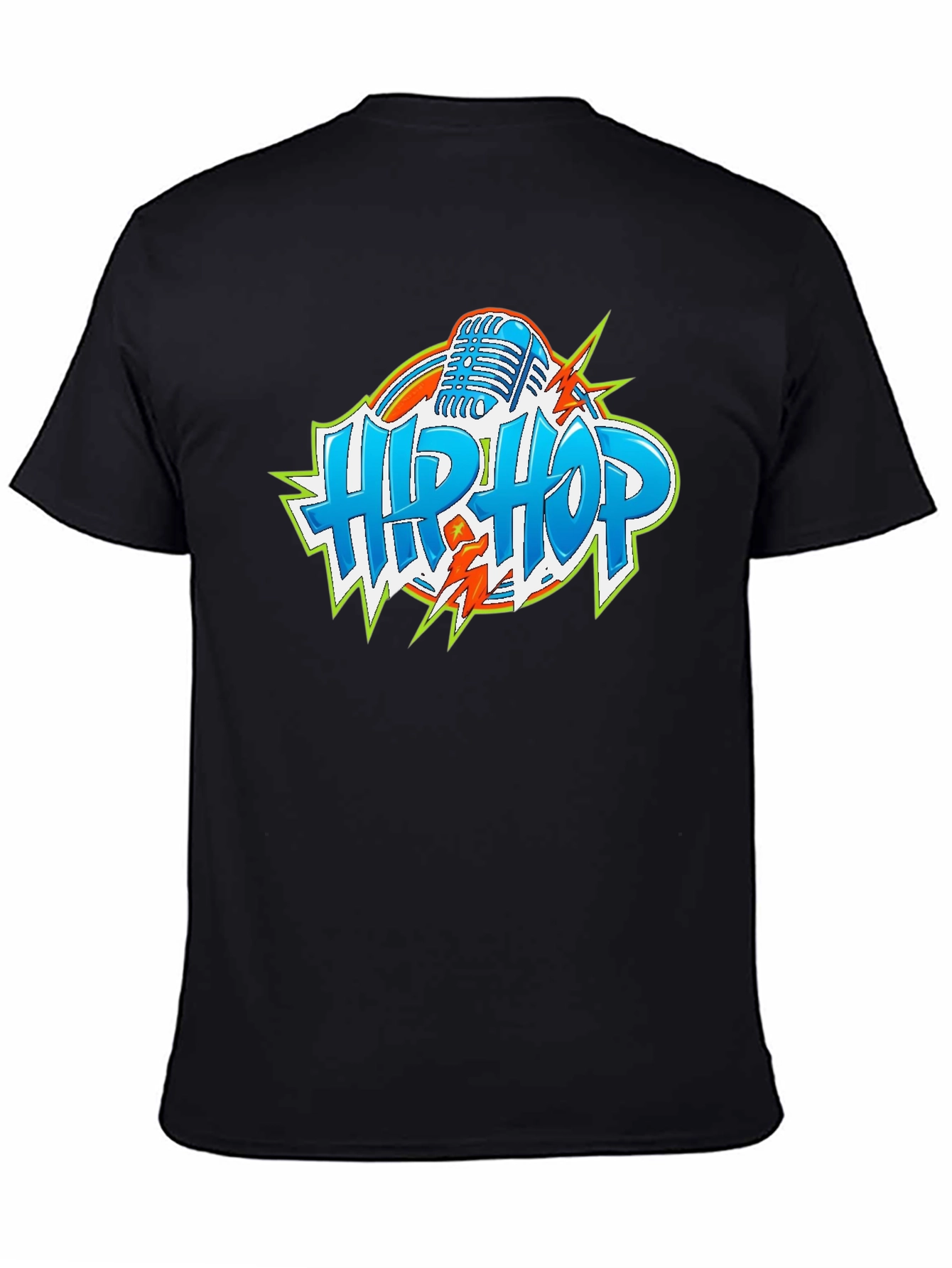 Hip Hop Graphic Tee - Microphone Design