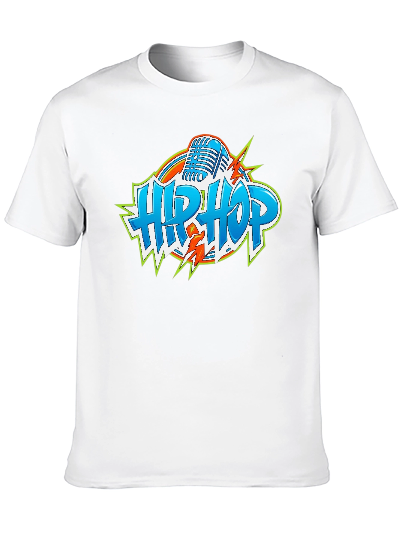 Hip Hop Graphic Tee - Microphone Design