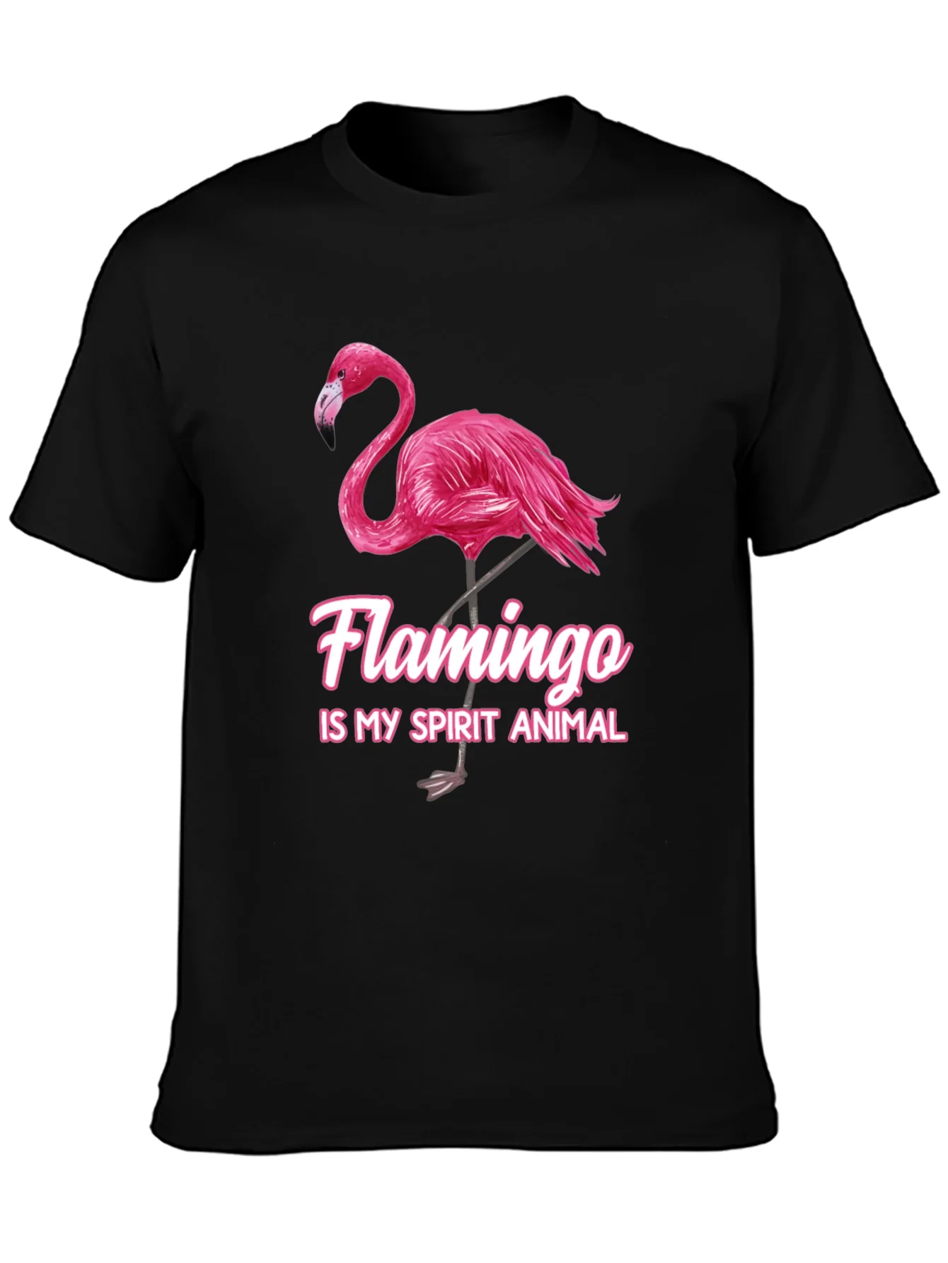 Flamingo Spirit Animal Graphic T-Shirt