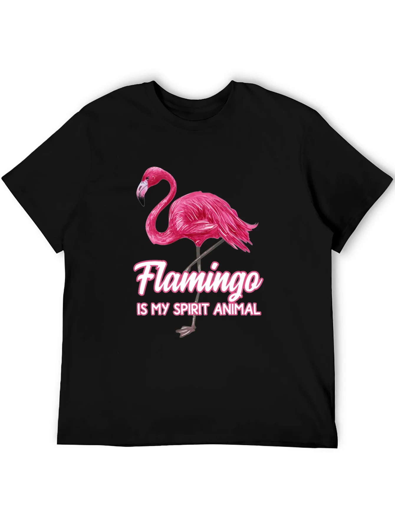Flamingo Spirit Animal Graphic T-Shirt