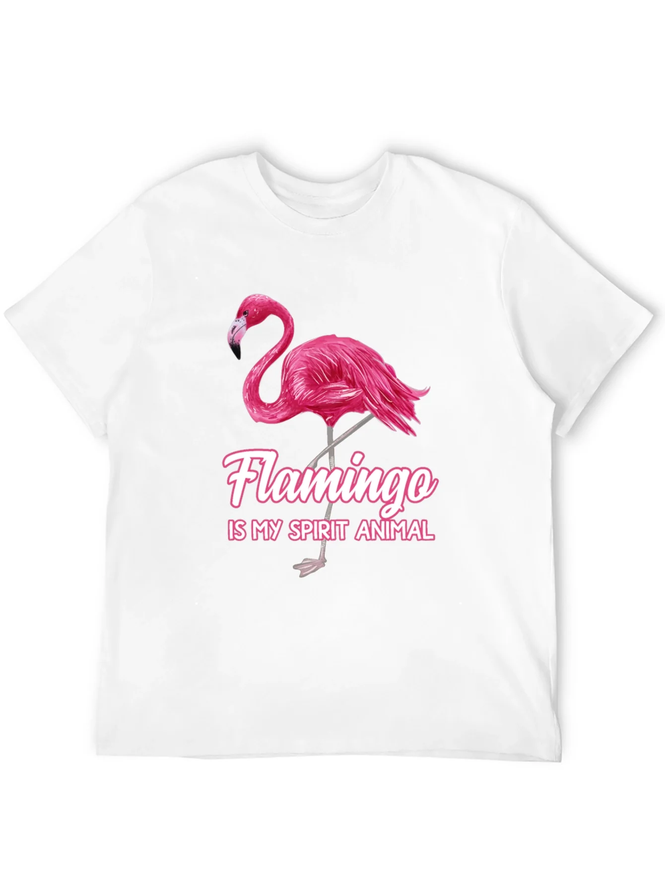 Flamingo Spirit Animal Graphic T-Shirt