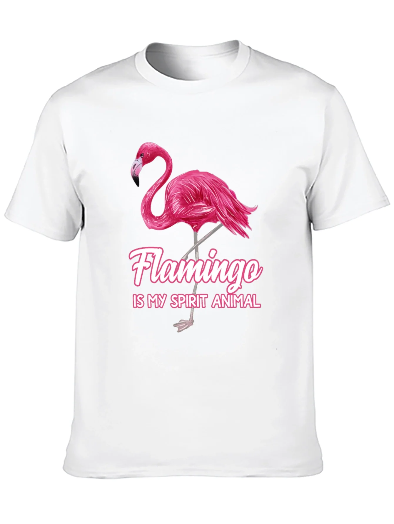 Flamingo Spirit Animal Graphic T-Shirt