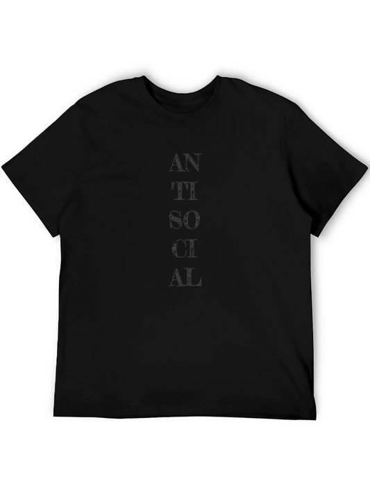Antisocial Graphic Tee - Mens Black T-Shirt