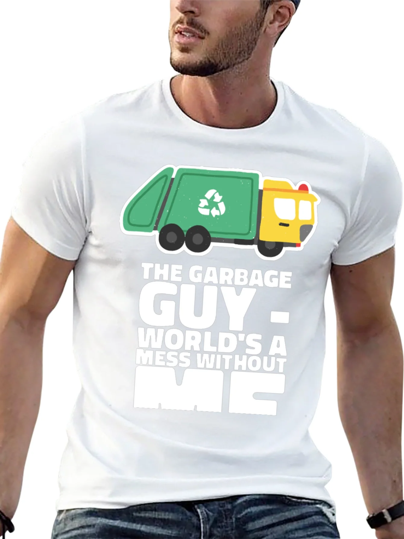 Garbage Guy T-Shirt Funny Recycle Truck Tee
