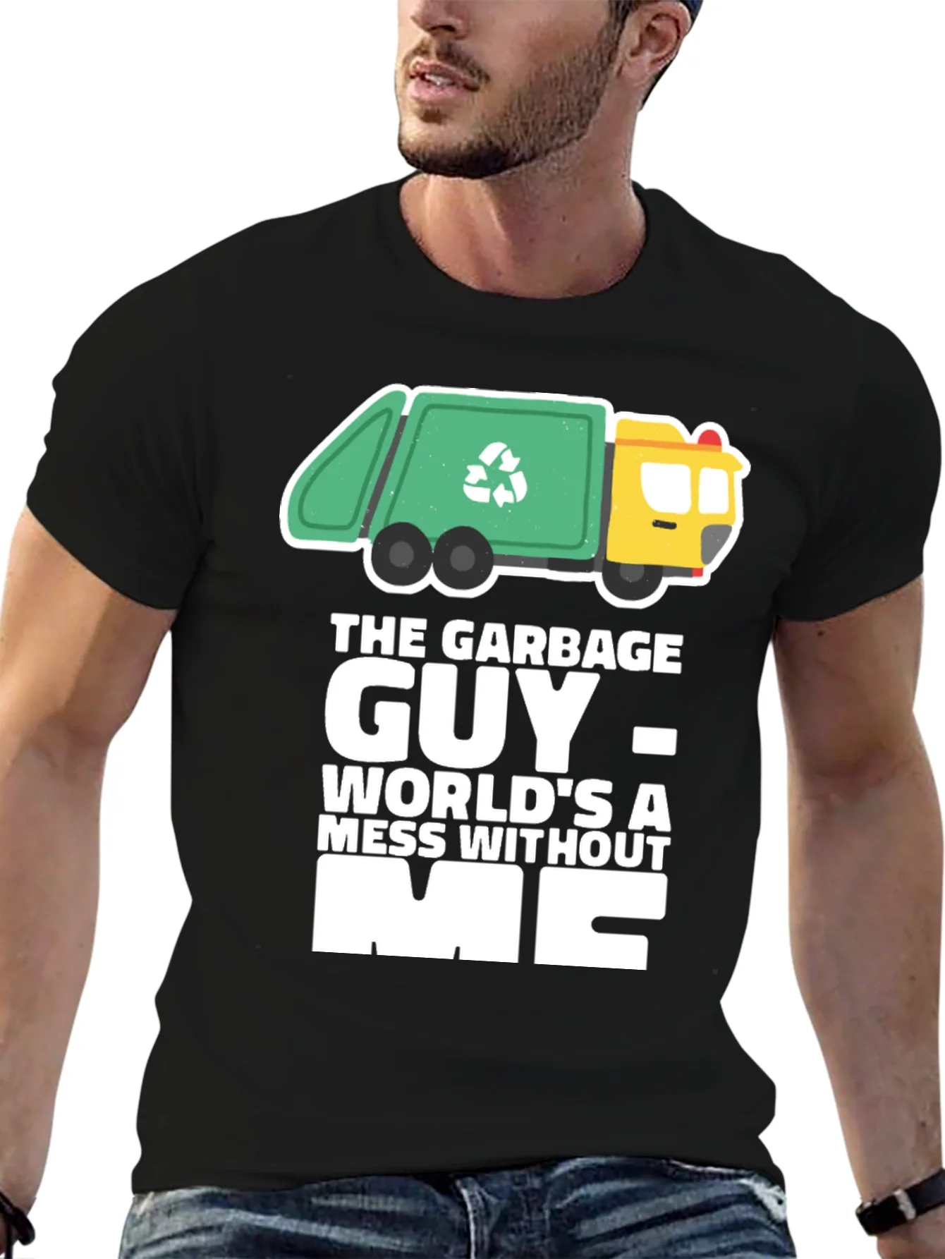 Garbage Guy T-Shirt Funny Recycle Truck Tee
