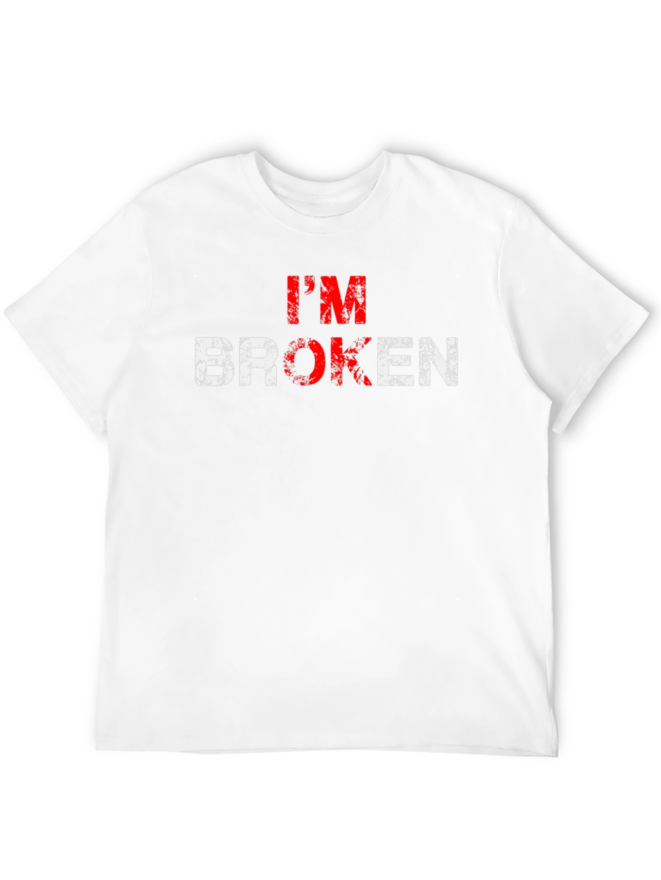Im Broken Graphic T-Shirt - Distressed Print