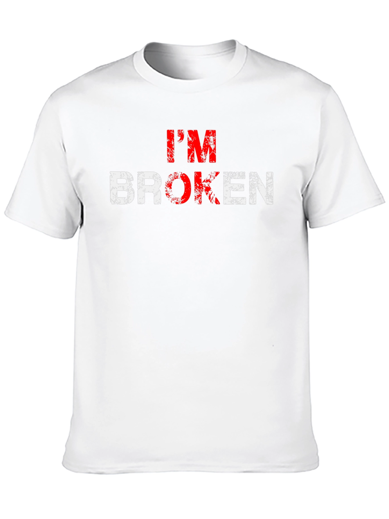 Im Broken Graphic T-Shirt - Distressed Print