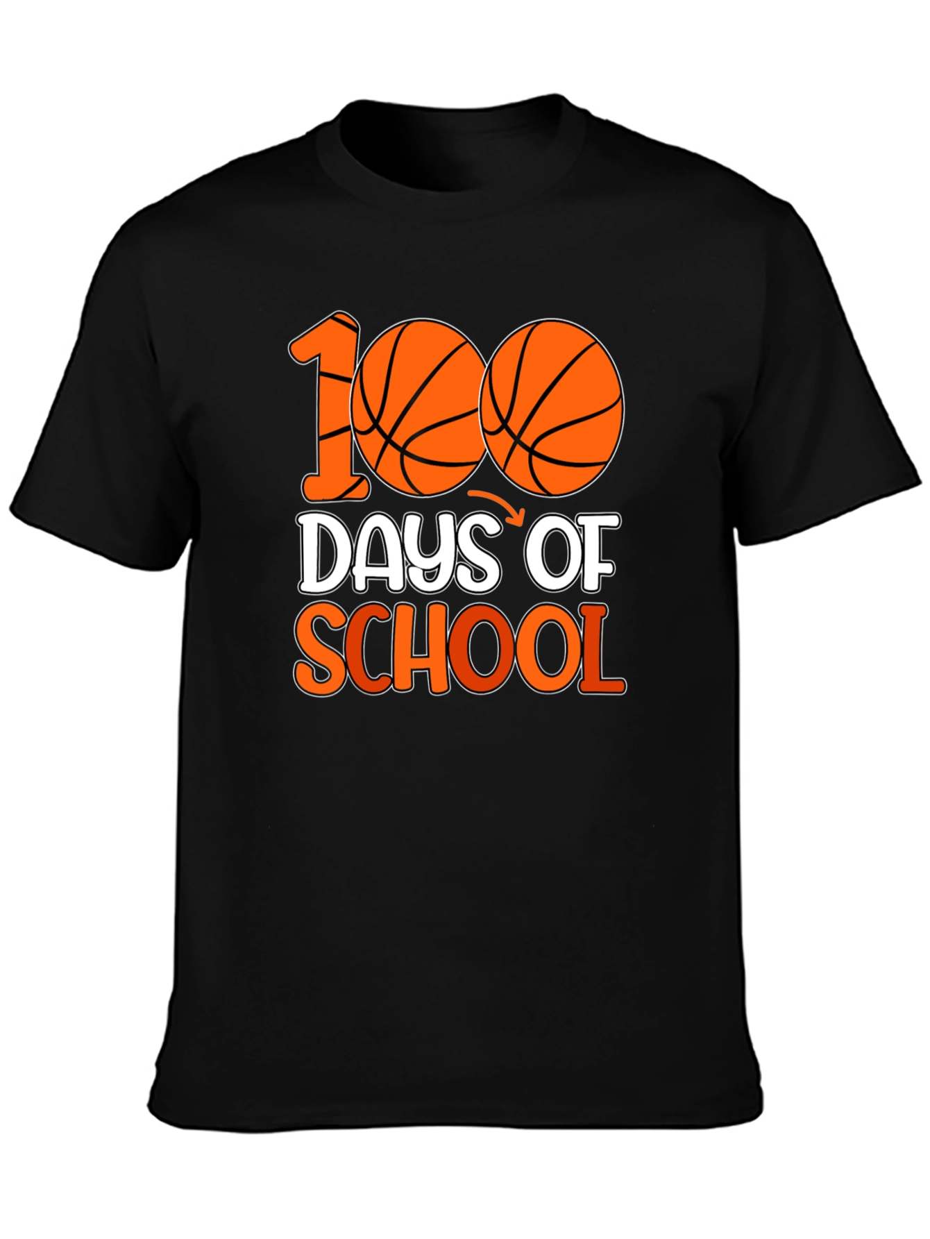 100 Days of School Basketball T-Shirt