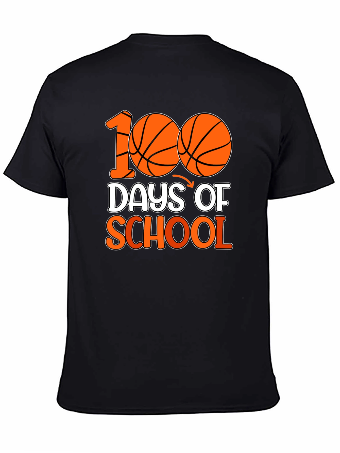 100 Days of School Basketball T-Shirt