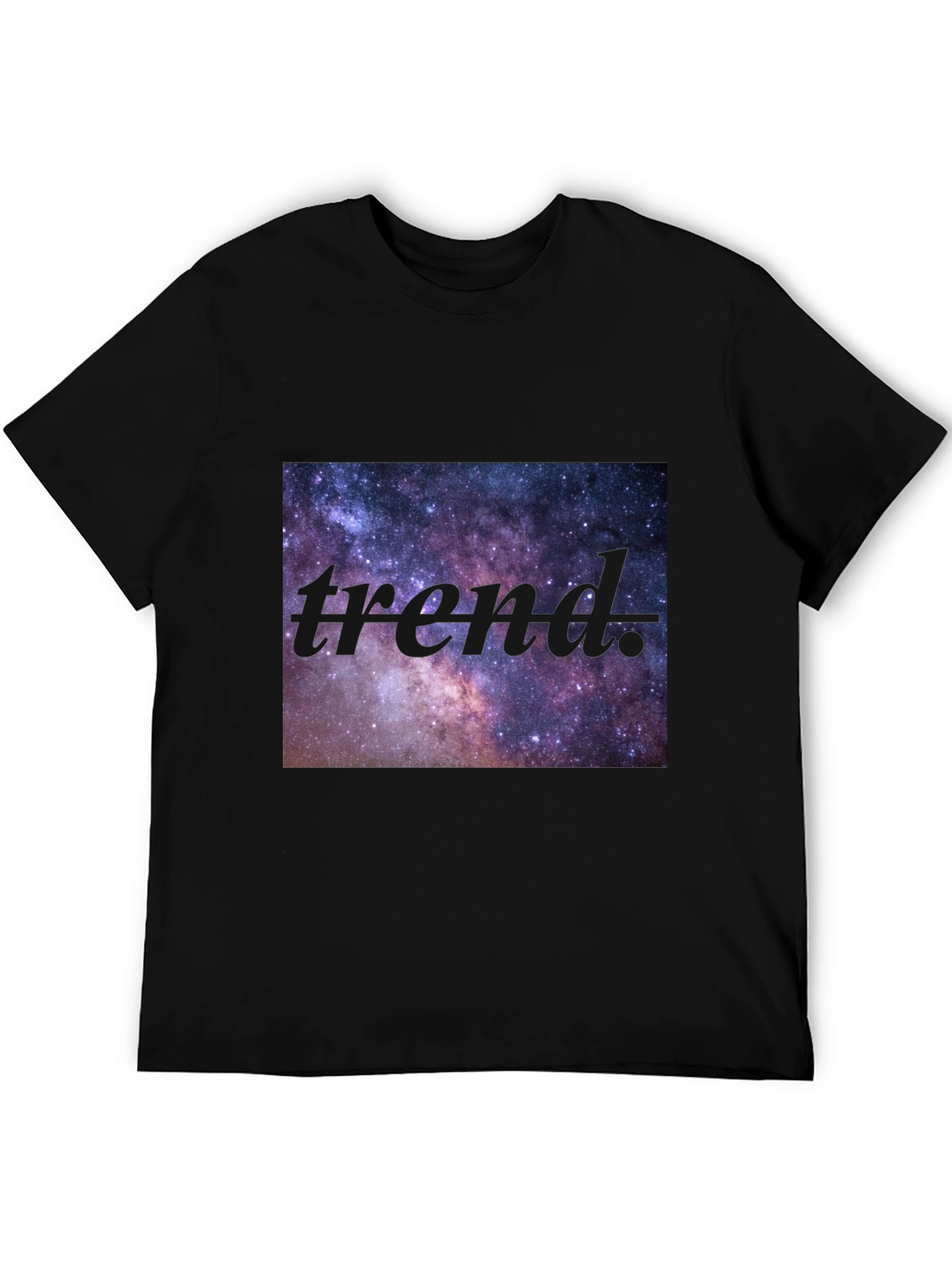 Galaxy Trend Mens Black T-Shirt