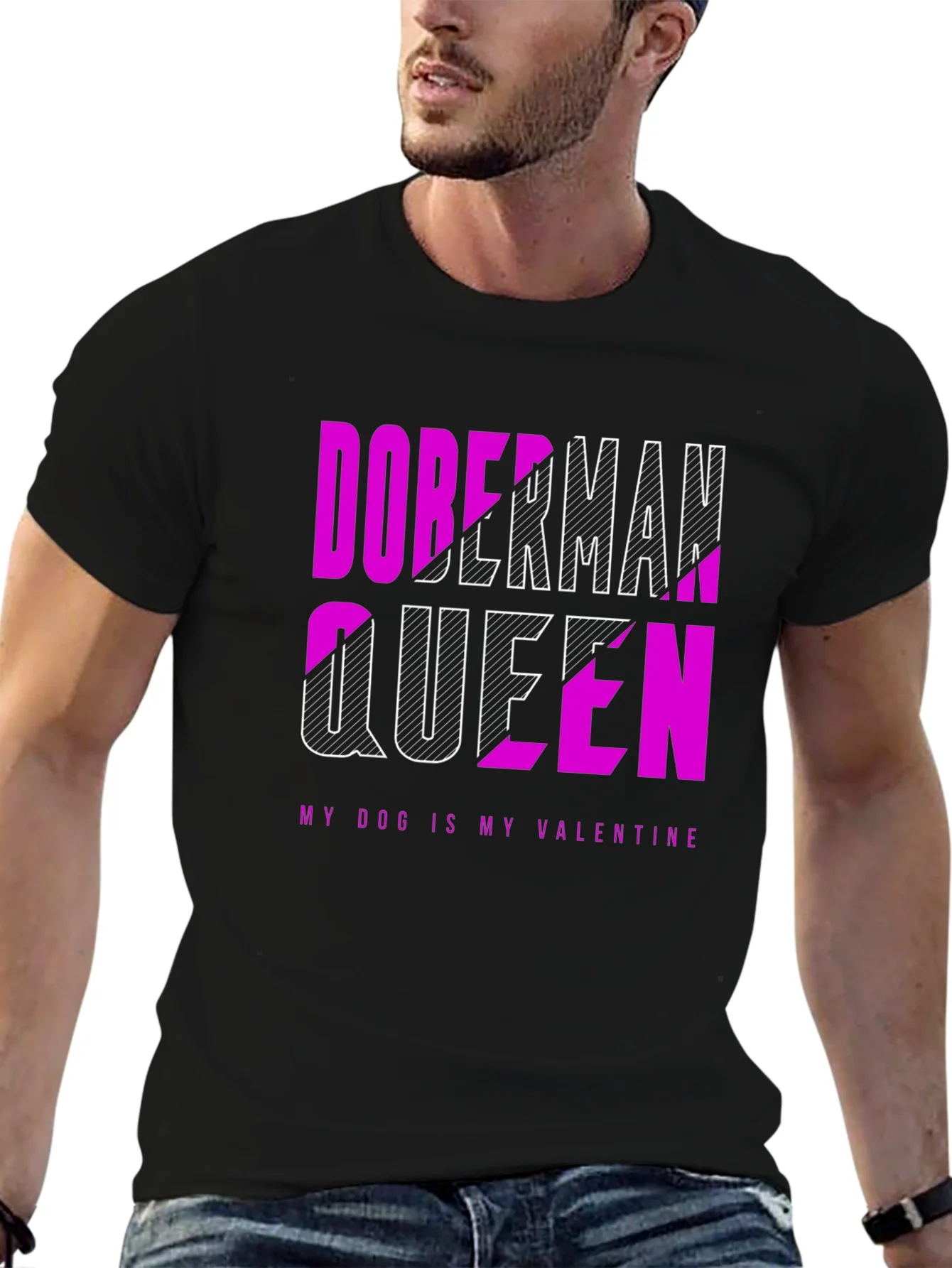 Doberman Queen Valentines Day T-Shirt
