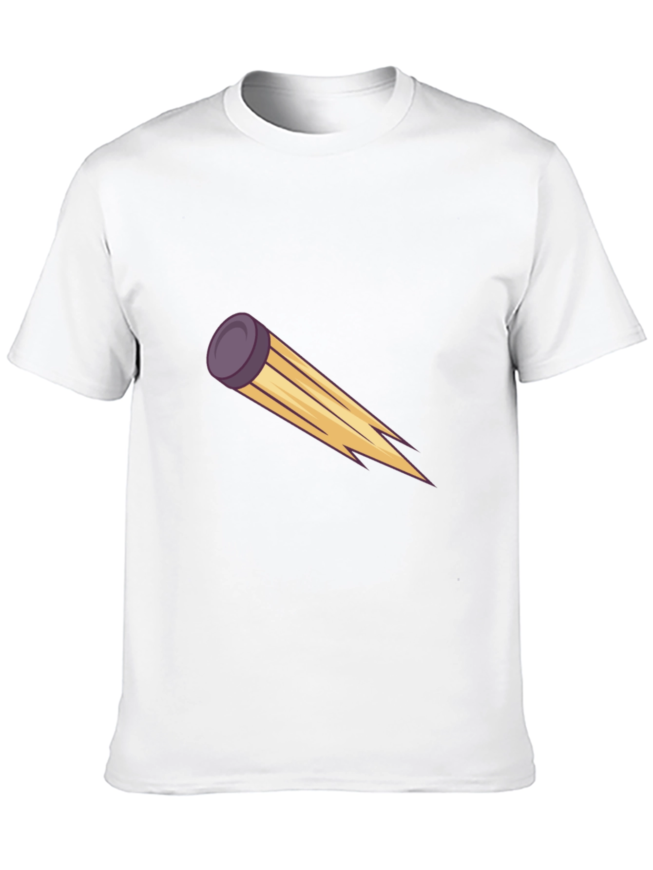 Mens Black Tee with Graphic Flying Disc