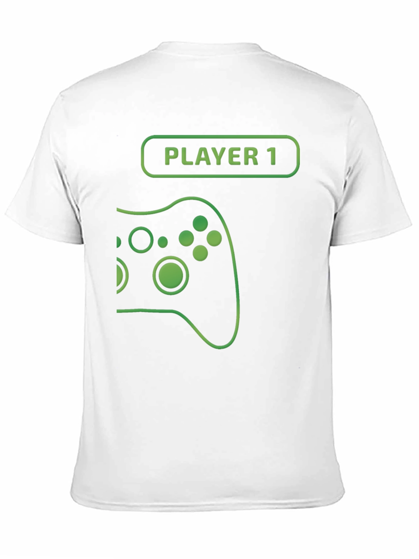 Player 1 Gamer T-Shirt - Black Cotton Gaming Tee