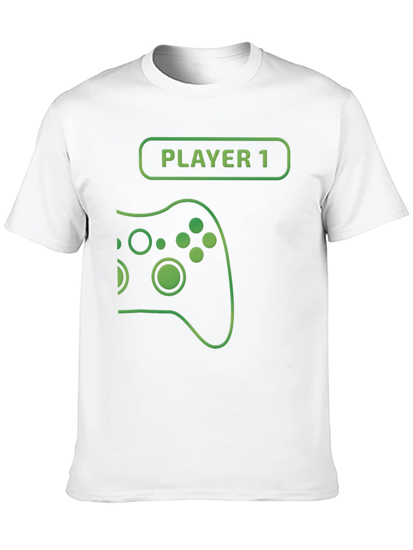 Player 1 Gamer T-Shirt - Black Cotton Gaming Tee