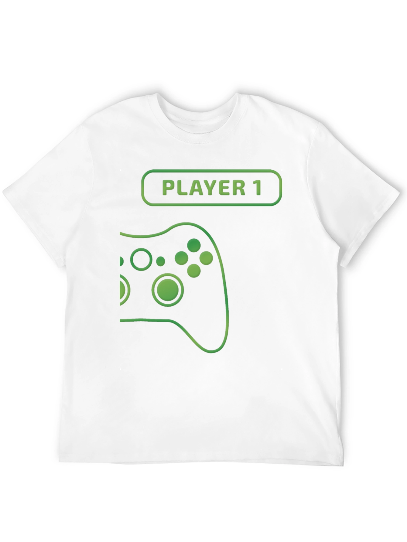 Player 1 Gamer T-Shirt - Black Cotton Gaming Tee