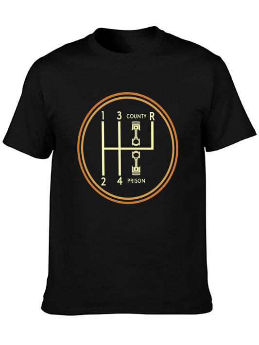 Gear Shift T-Shirt - County Prison Design