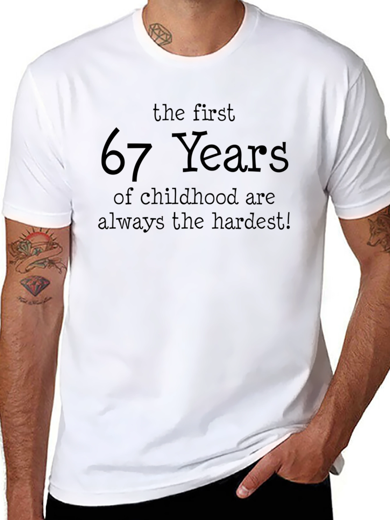 Funny 67th Birthday T-Shirt - Childhood Years