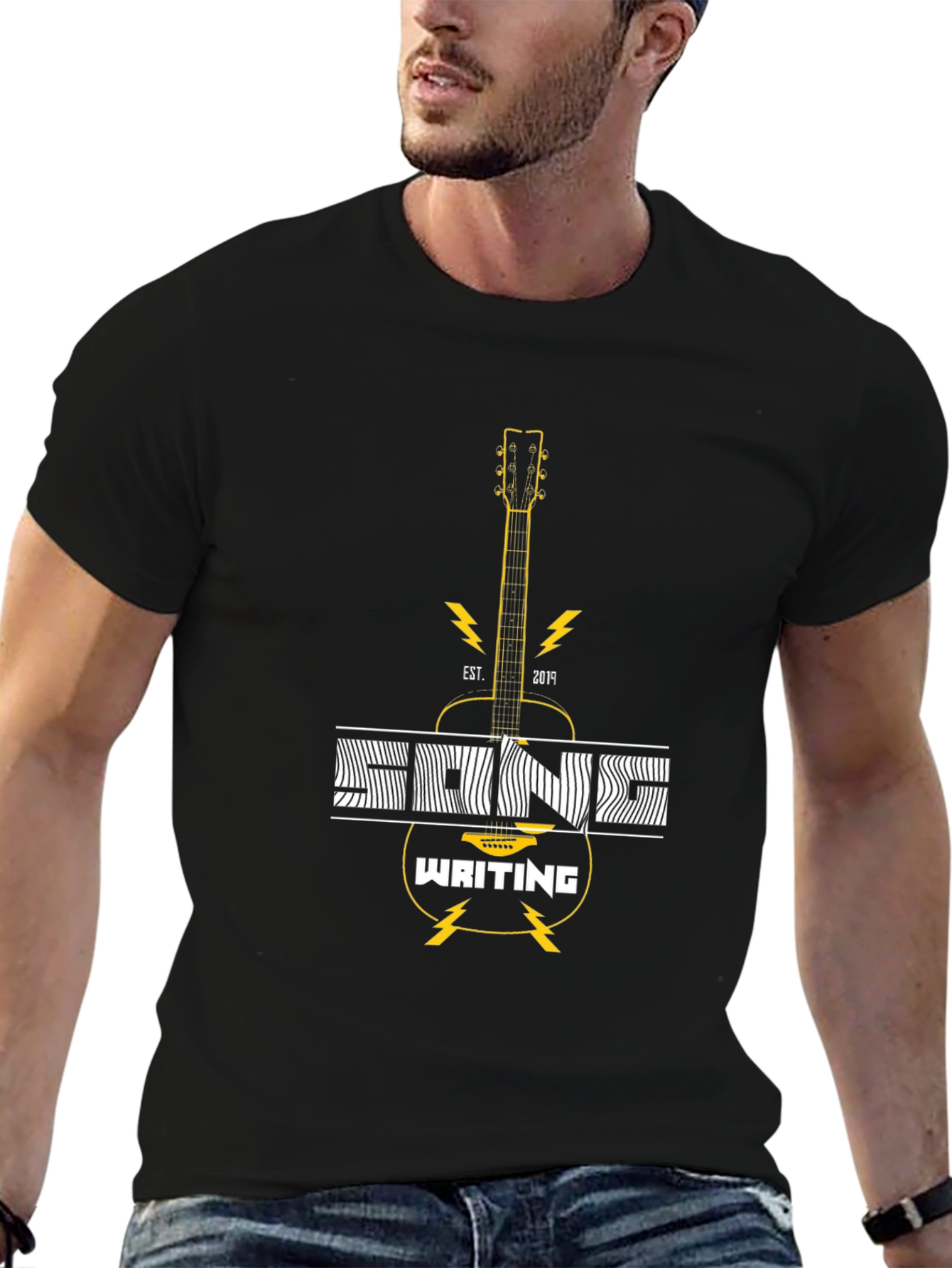 Songwriting Guitar T-Shirt - Musician Graphic Tee