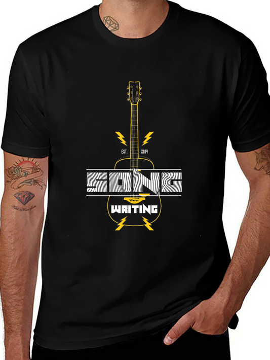 Songwriting Guitar T-Shirt - Musician Graphic Tee