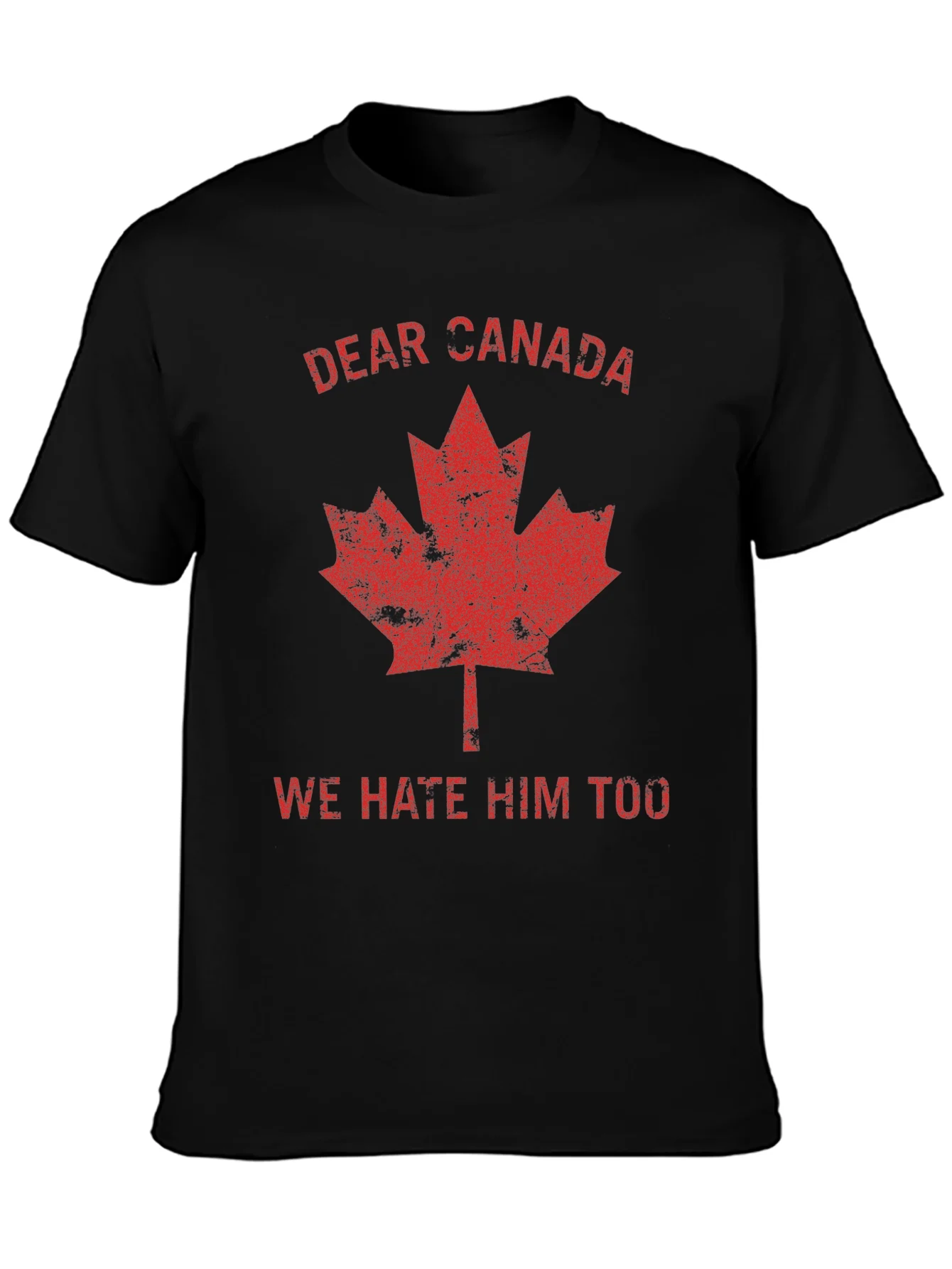 Dear Canada Tee - We Hate Him Too T-Shirt