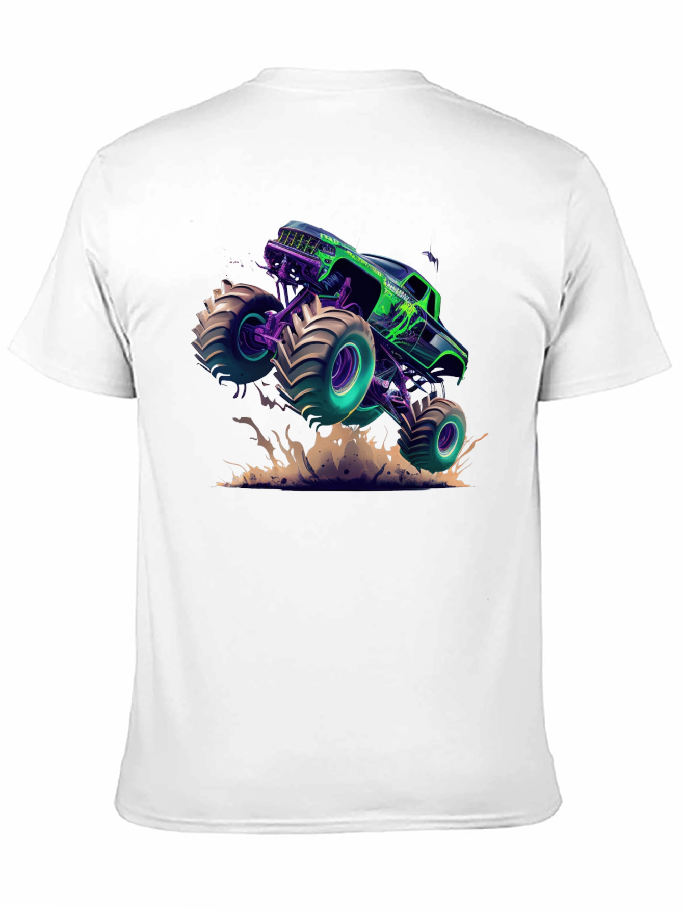 Monster Truck Graphic Tee - Black Cotton
