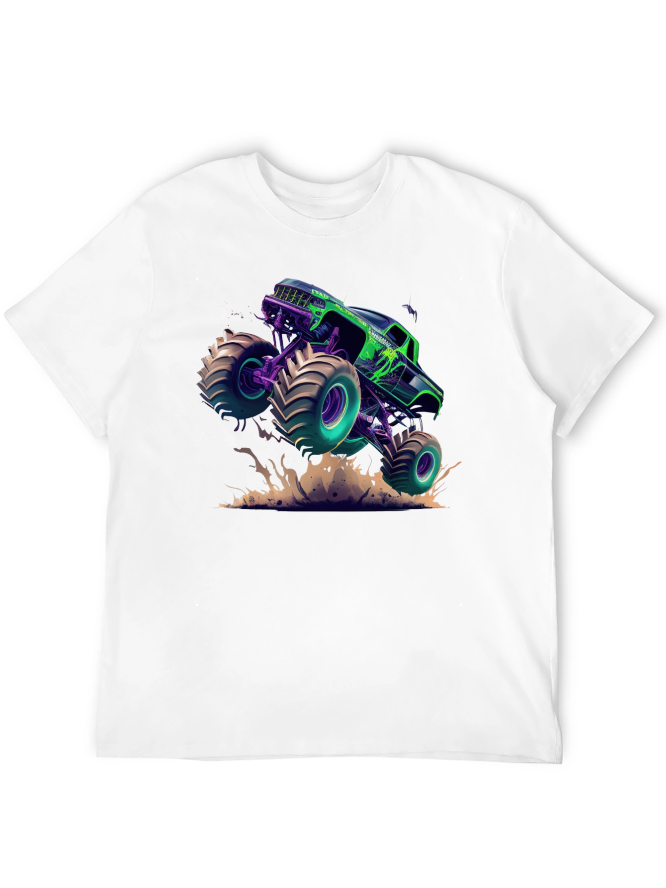 Monster Truck Graphic Tee - Black Cotton