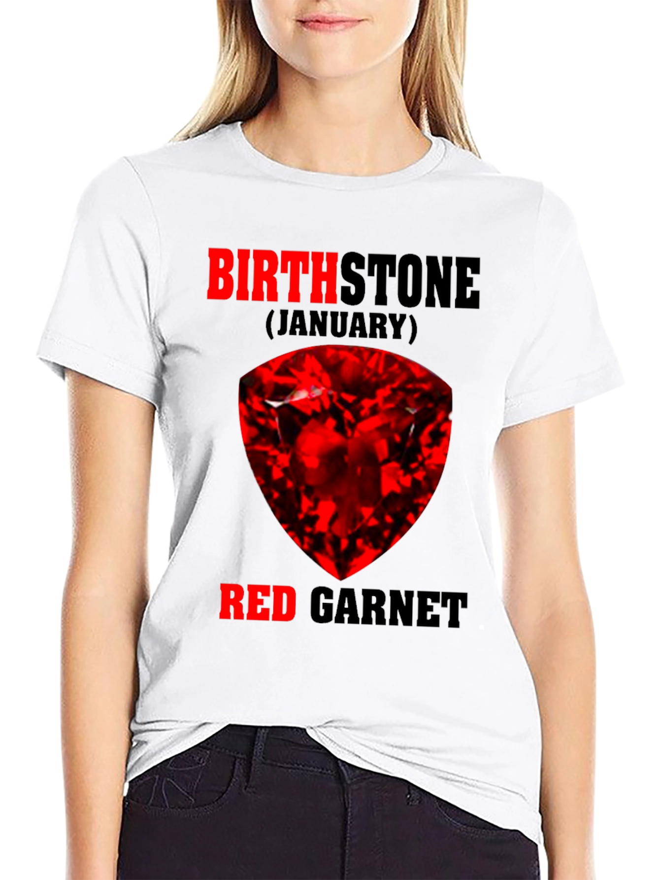 January Birthstone Red Garnet T-Shirt