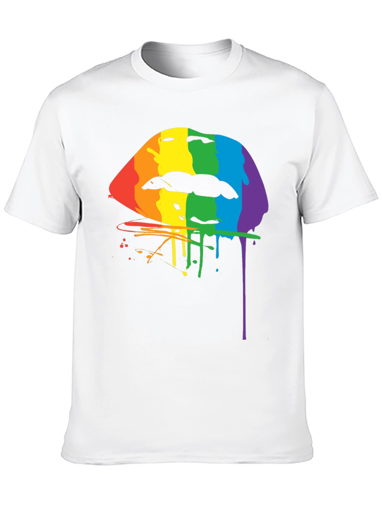 Rainbow Lips Graphic Tee
