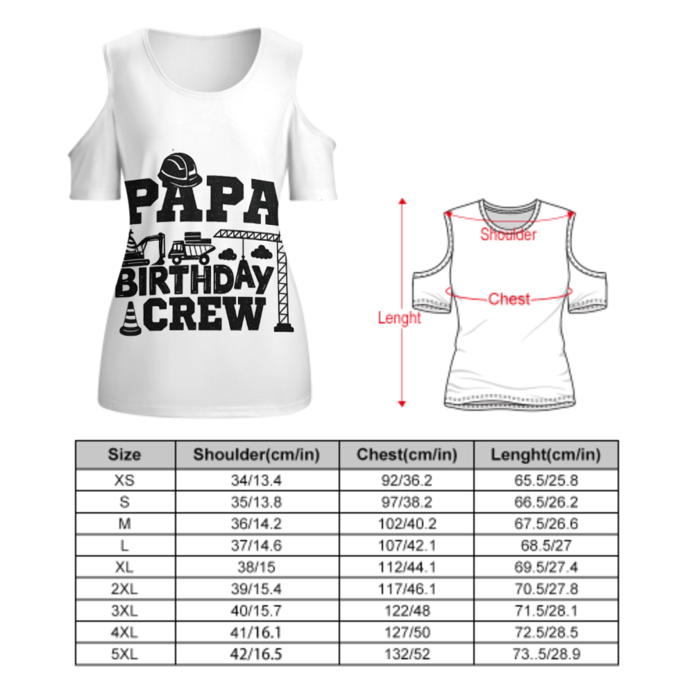Papa Birthday Crew Construction Graphic T-Shirt – Funny Family Party Tee for Builders & Truck Lovers(z180)
